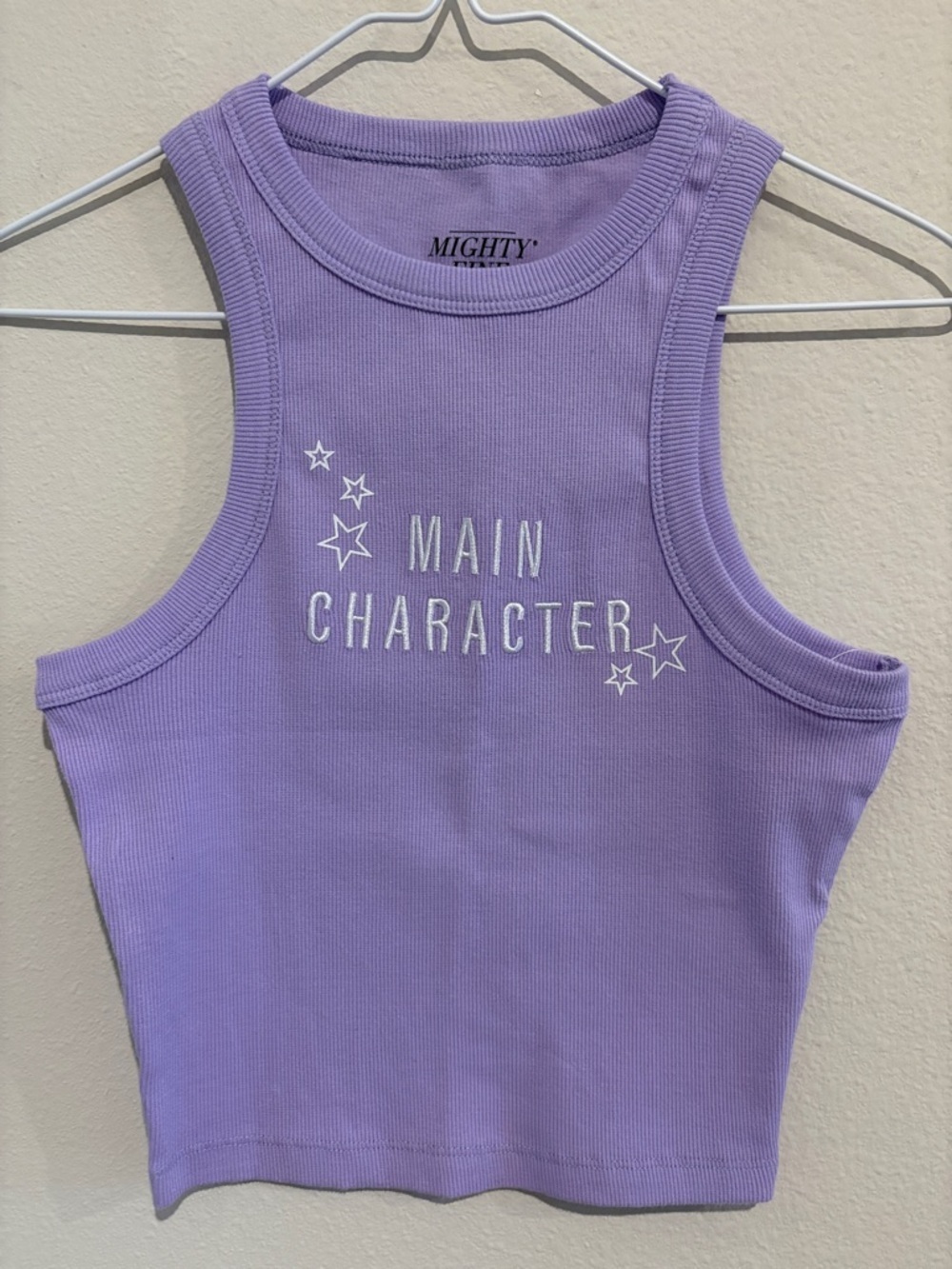 ✨⭐️Lavender "Main Character" Ribbed Tank ✨⭐️🌟 - Picture 3 of 4